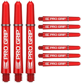 Pro grip Crveni dart shafts midi 9 pcs