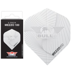 Mezzo 100 NO2 dart flights WHITE 5-pack