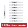 SET Darts Point Plus+ nastavci bijeli kratki 9 komada